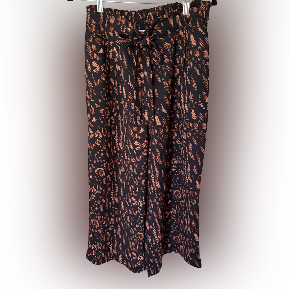 DR2 Black and Orange Wide Leg Pants